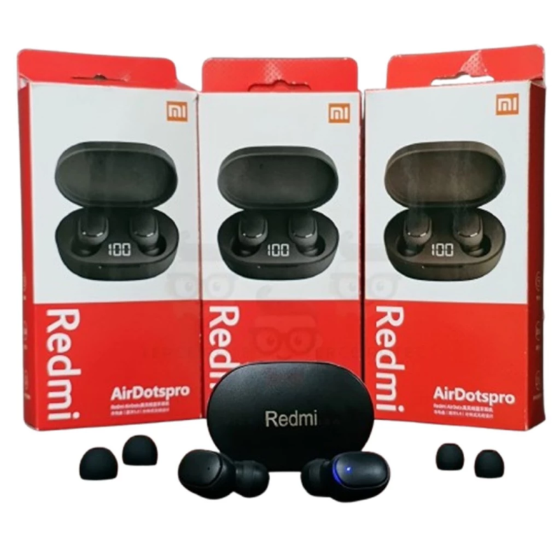 Fone De Ouvido Bluetooth Sem Fio Redmi Air DotsPro Xiomi com Display 