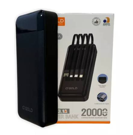 BATERIA POWER BANK  20.000MAH A'GOLD